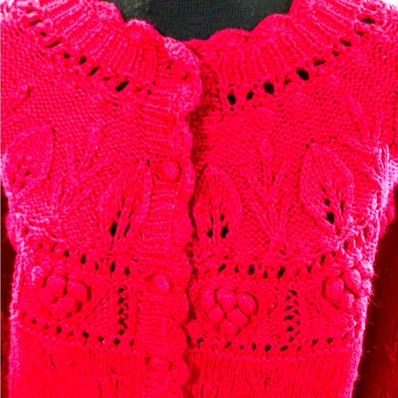 Vintage knitters by hand women’s button down cape isles knitted sweater size s - Picture 9 of 11